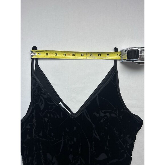 Robbie Bee Womens Size 6 Velvet Burnt Out Tassles Dress - Picture 5 of 9